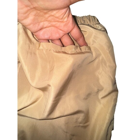 Jolie & Joy Small Beige Y2k Parachute Pants Athleisure Skater Casual Cropped - Picture 5 of 9